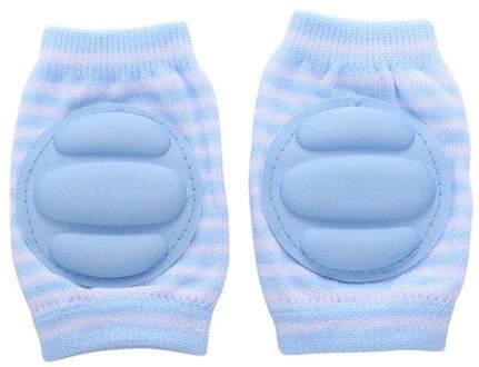 Zuigelingen Peuters Baby Kniebeschermers Kids Meisje Jongen Kruipen Elleboog Protector Veiligheid Mesh Kneepad Been Warmer Kinderen Kussen Legging blauw