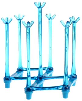 Zuigfles Rack Drogen Tepel Stand Cup Opslag Vouwen Afdruiprek Droger Blauw