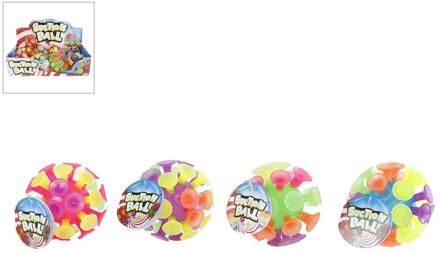 Zuignap bal 10cm multi