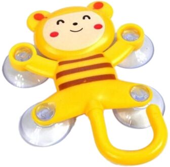 Zuignap Dier Cartoon Haak Hanger Voor Keuken Badkamer Spiegel Muur Glas Bee