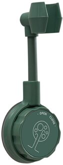 Zuignap Douche Houder Verstelbare Douchekop Houder Universele Badkamer Beugel Nozzle Base Stand Punch-Gratis 360 ° Rotatie 1Pc donker groen