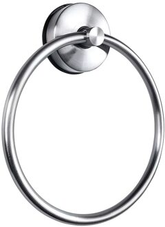 Zuignap Handdoek Ring Punch-Gratis 304 Roestvrij Staal Badkamer Wc Handdoekenrek Hanger Opknoping Ring