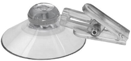 Zuignap met ophang klem - 20x - kunststof - 4 cm - raam/deur bevestiging