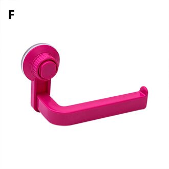 Zuignap Rack Keuken Badkamer Opslag Waterdichte Vochtbestendig Handdoek Accessoires Plank Toiletrolhouder Wall Mounted heet roze