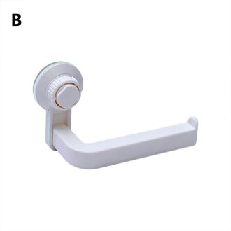 Zuignap Rack Keuken Badkamer Opslag Waterdichte Vochtbestendig Handdoek Accessoires Plank Toiletrolhouder Wall Mounted wit