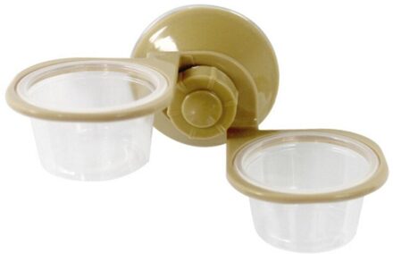 Zuignap Reptiel Water Voedsel Feeder Muur Opknoping Voeden Schotel Kom Spider Doos dubbele doos