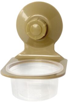 Zuignap Reptiel Water Voedsel Feeder Muur Opknoping Voeden Schotel Kom Spider Doos single doos