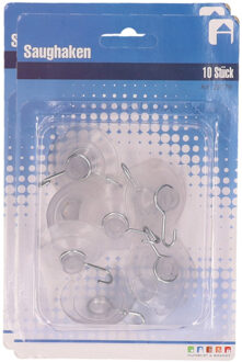 Zuignappen ophanghaakjes - 20x - 3,2 cm - haakjes - haken