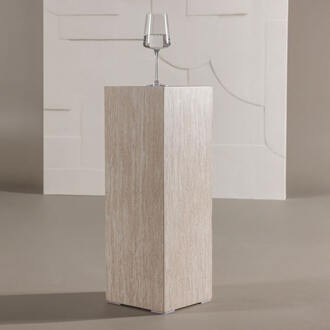 Zuil 'Nykole' Travertin look, 65cm Beige - 65 cm