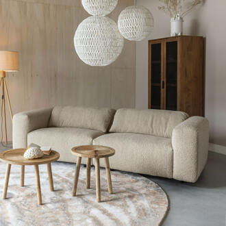 Zuiver 3-zits Bank 'Wings' Bouclé Caramel