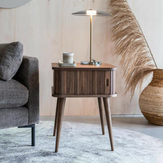 Zuiver Barbier Bijzettafel Bruin