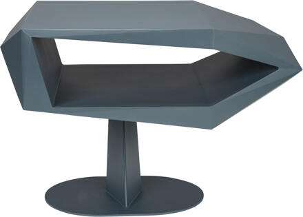 Zuiver Bijzettafel 'North' Resin en staal, 60 x 40cm, kleur Space Black