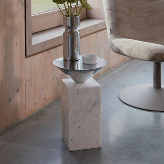 Zuiver Bijzettafel 'Pride' Marmer, 30 x 30cm - 30 cm