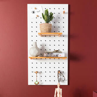 Zuiver Bundy Pegboard Pinbord 45 x 90 cm Wit