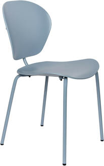 Zuiver Eetkamerstoel 'The Ocean' Gerecycled kunststof, kleur Ocean Blue