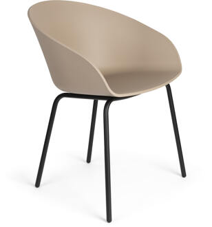 Zuiver Eetkamerstoel 'Void' Gerecycled PP, kleur Latte Brown Latte Bruin