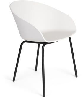 Zuiver Eetkamerstoel 'Void' Gerecycled PP, kleur Wit