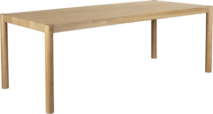 Zuiver Eettafel 'Sticks' Essen en rubberhout, 220 x 92cm - 220 x 92.5cm
