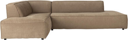 Zuiver Fat Freddy Rib Hoekbank Links - Karamel Beige
