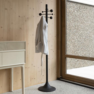 Zuiver Kapstok 'Jason' Rubberhout, 175cm hoog Zwart