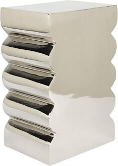 Zuiver Krukje/Bijzettafel 'Curves' 30 x 21cm, kleur Zilver