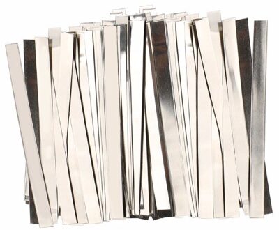 Zuiver Nikkel Strip-0.15X8X100 Mm Solderen Tab Voor Batterij Lassen Ni200, 100 Pcs