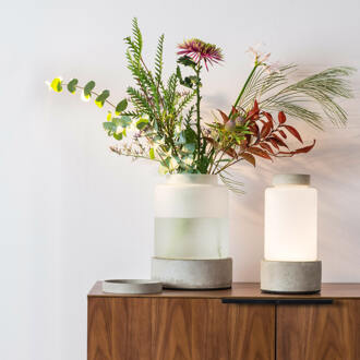 Zuiver Reina Vaas/Tafellamp Grijs, Wit