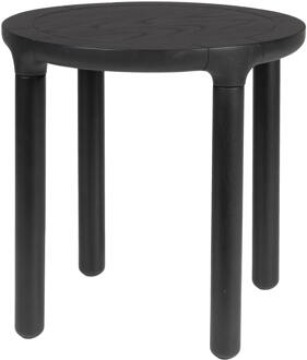 Zuiver Ronde Bijzettafel 'Storm' Eikenhout, 45cm, kleur Zwart