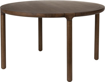 Zuiver Ronde Eettafel 'Storm' Walnoot en rubberhout, 128cm - 128 cm