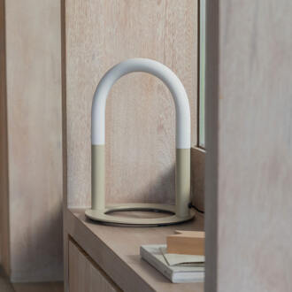 Zuiver Tafellamp 'Arch' 36cm, kleur Beige