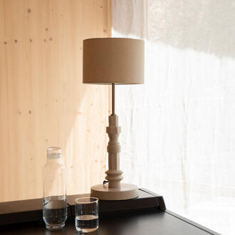 Zuiver Tafellamp 'Totem' 65cm hoog, kleur Beige