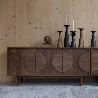 Zuiver TV-meubel 'Groove' Walnoothout, 120cm - 120 cm