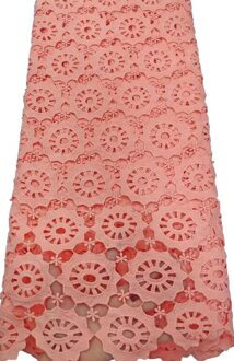 Zuiver Wit Afrikaanse Koord Kant Stof Nigeriaanse Guipure Koord Water Oplosbare Kant Voor Bruiloft Materiaal Naai YTB79 AS PIC6