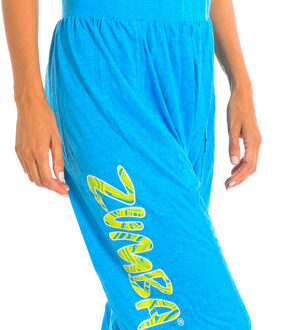 Zumba Dames Harem Sport Piraten Broek Z1B00207 Blauw - XS
