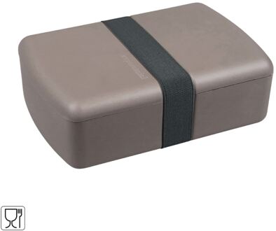 Zuperzozial Broodtrommel Time-Out bruin 19x12,5x6cm