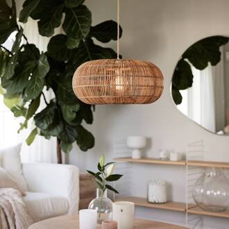 Zuri hanglamp van rotan, Ø 51 cm rotan natuur