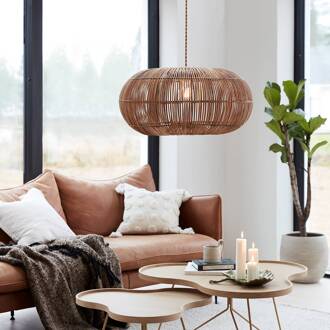 Zuri hanglamp van rotan, Ø 61 cm beige