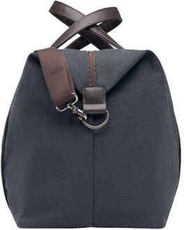 Zurich gewassen canvas weekendtas Zwart - One size