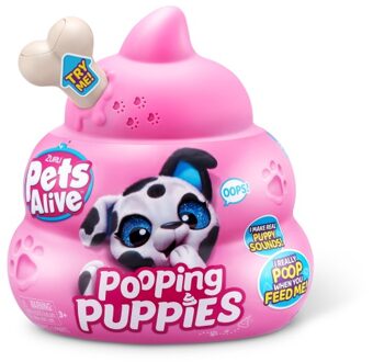 ZURU Pets Alive Pooping Puppies S1 - Interactive Knuffel - Prijs per Stuk