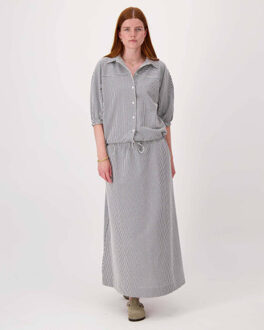 Zusss Blouse korte mouw 0309-0012 Blauw - L