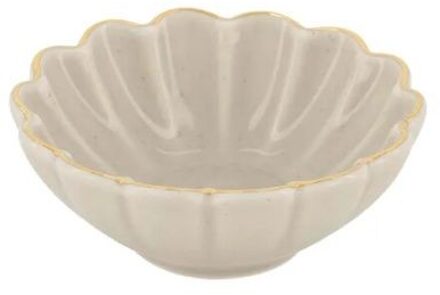 Zusss Dipschaal Schulprand Beige Goud