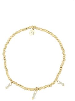 Zusss Elastieken Kralenarmbandje Met Blokjes