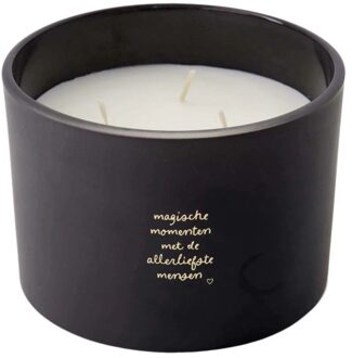 Zusss Geurkaars Glas Magische Momenten Zwart