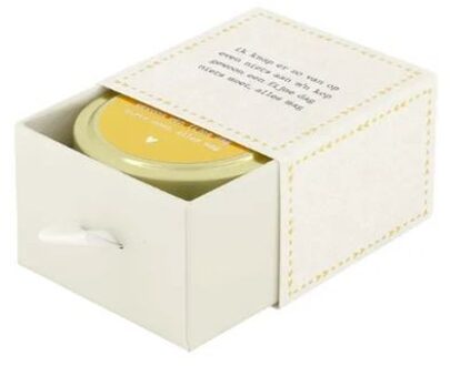 Zusss Geurkaars In Schuifdoosje Gedicht Linnen Goud