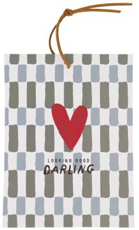 Zusss Geurzakje Hartje Darling Grijs/groen