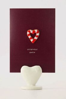 Zusss Kaartenstaandaard Keramiek Hartje