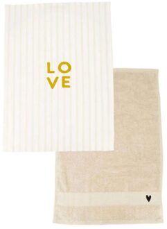 Zusss Keukenset Streep Love Zand