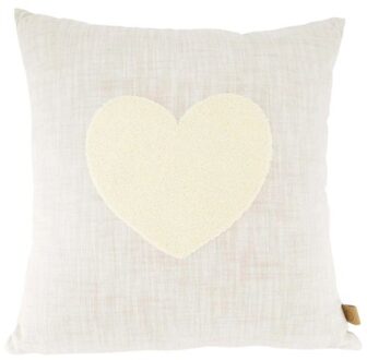 Zusss Kussen Tufted Hart Zand