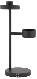 Zusss metalen kandelaar zwart