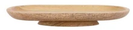 Zusss Ovalen Stylingsbord Hout 30x15x4cm